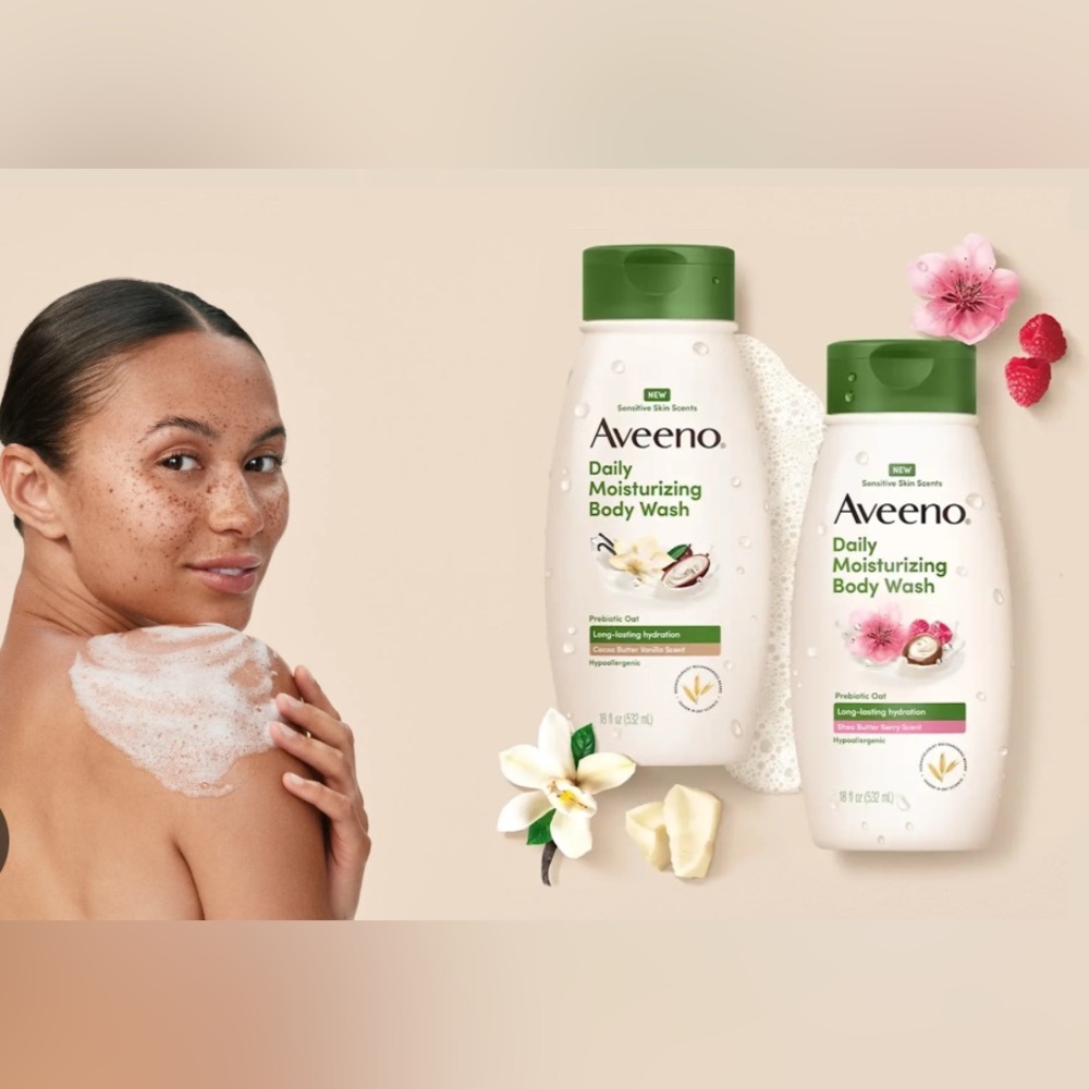 NWT Aveeno Daily Moisturizing Body Wash Twin Pack